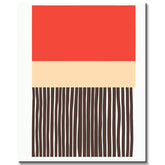 Painting by Numbers Bright Orange Beige Black
